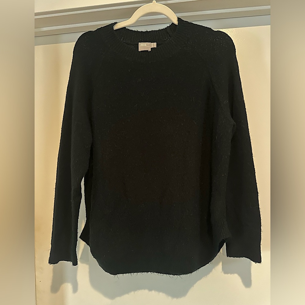 ASOS black maternity sweater size 8
